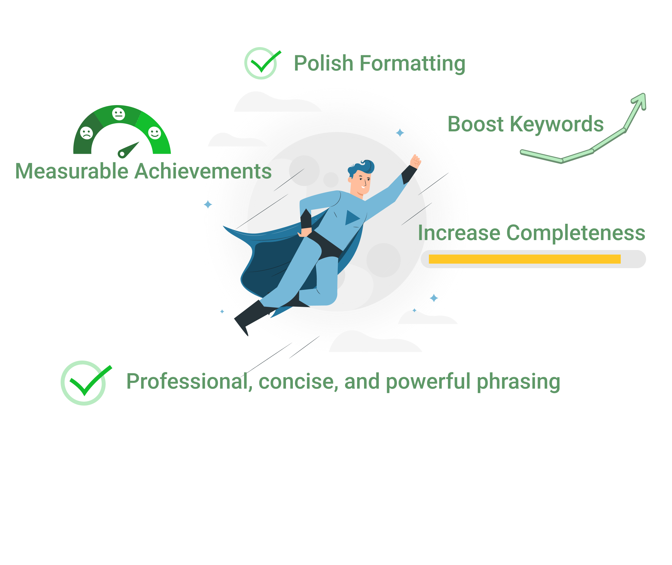 Enhance Your Existing Resume - Professional Resume Builder Feature Illustration