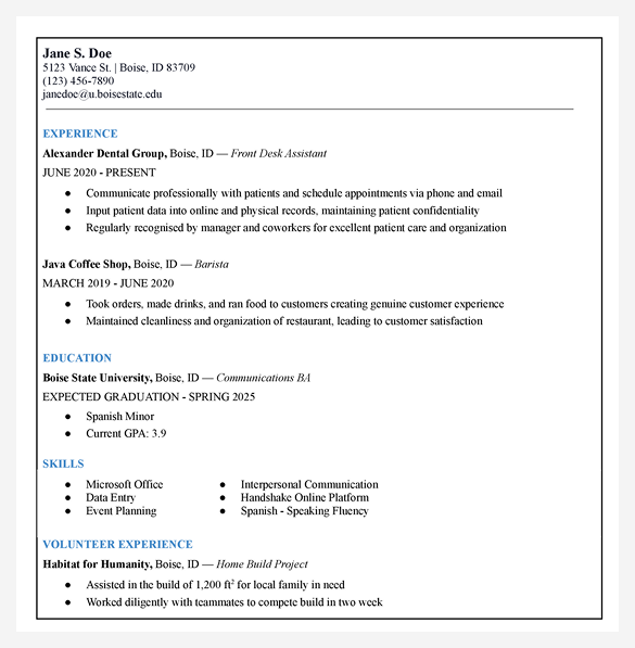 Professional Resume Preview - ATS-Friendly Resume Template Examples