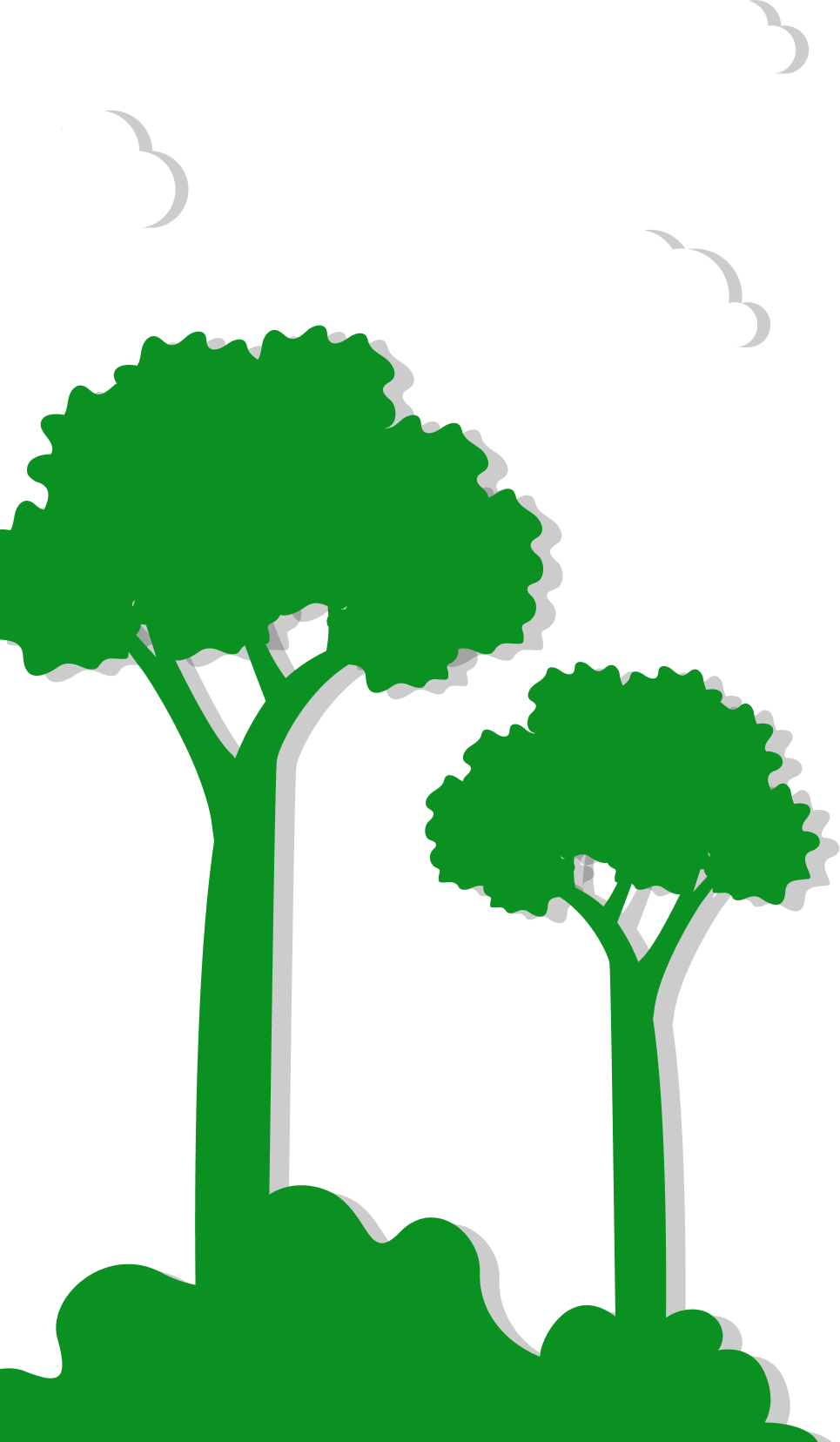 Decorative Tree Element - Professional Website Footer Design